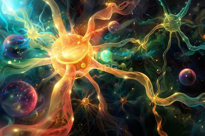 Synaptische Opaleszenz: Abstrakte Darstellung neuronaler Netze